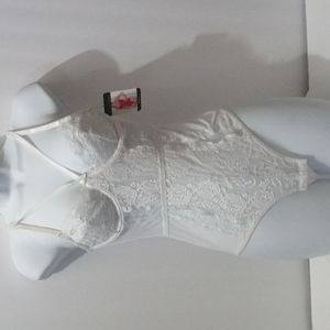 New‎ with tag French affairs lingerie bodysuit white lace size small